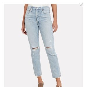 AGOLDE Jamie jeans - light wash distressed